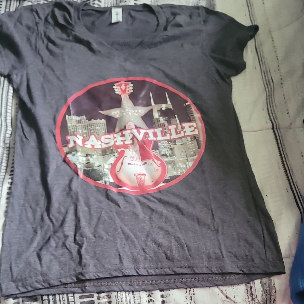 Gray Nashville Graphic T-Shirt